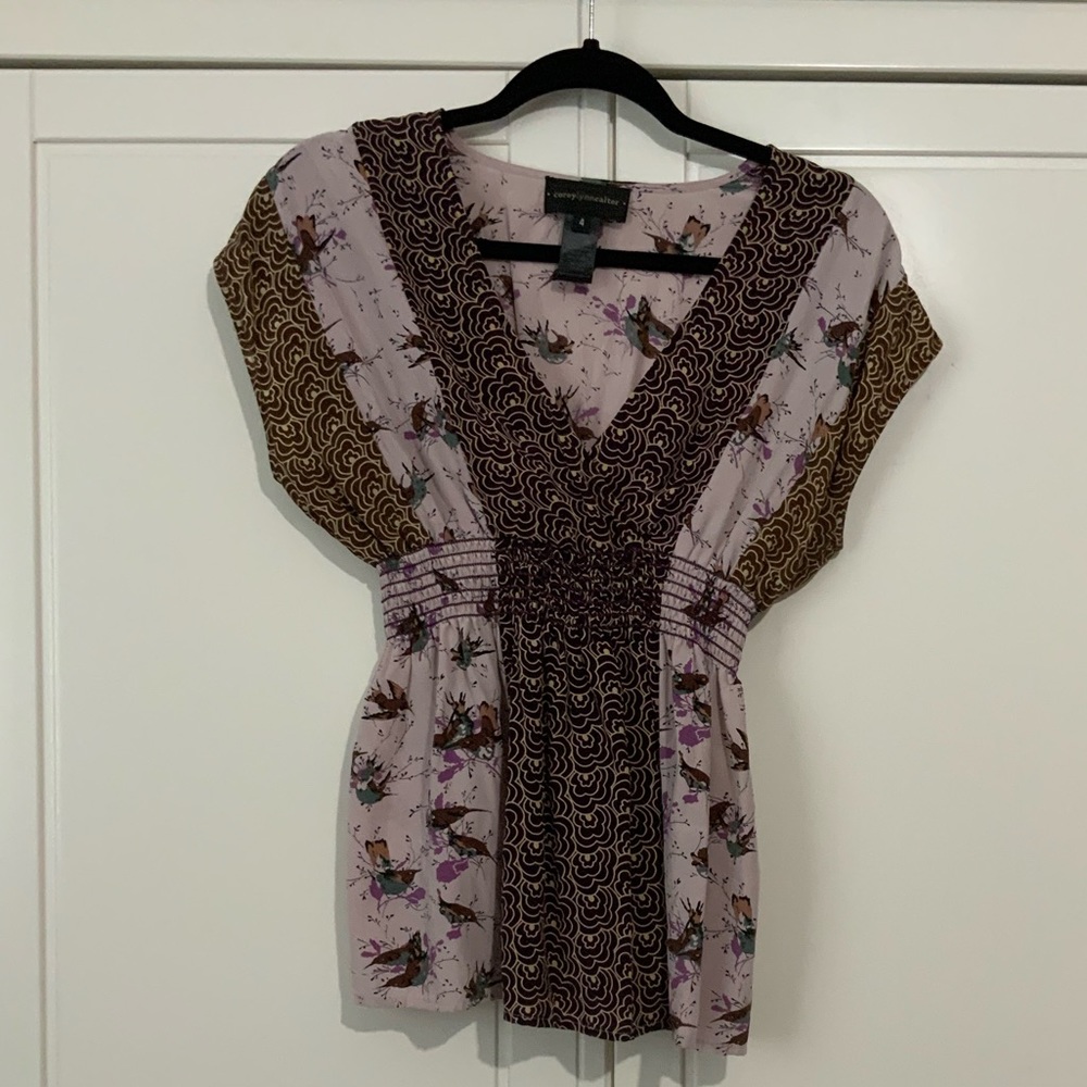Corey Lynn Calter from Anthropologie silk top 4